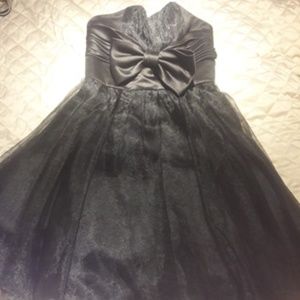 Black cocktail party dress.